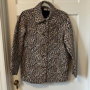 Chico’s Quilted Animal Print Jacket